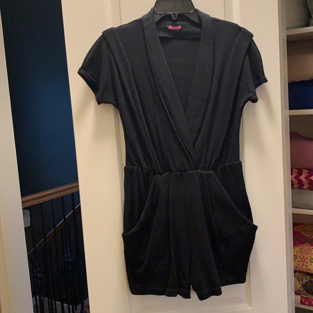 Super Lucky Cat brand Black Romper